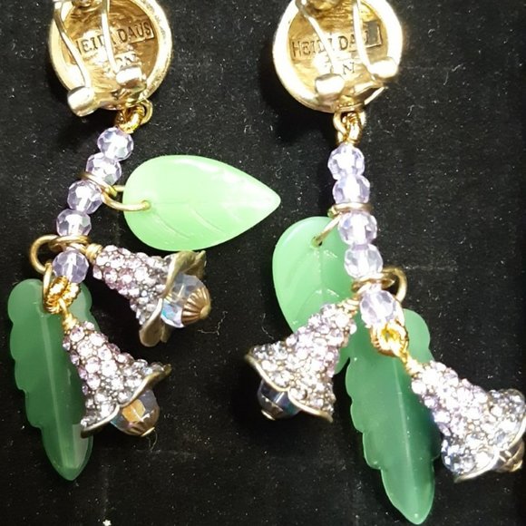 Heidi Daus Floral Bell Pierced Earrings - Picture 2 of 3